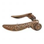 Türdrücker Jugendstil alt Mohn Türklinken floral 16.5mm 9er Vk