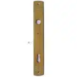 Langschild Jugendstil Avantgarde halbrund alt Streifen Messingguss 35x248-64x15.2x108