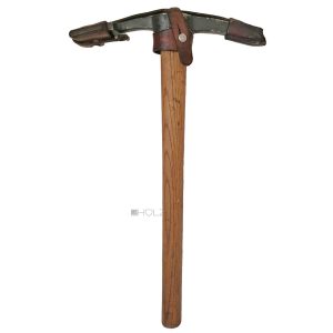 Bergpickel Beil Eispickel alt Gebirgsjäger Schweiz Lederholster 51cm