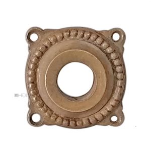 Drückerrosette antik Messing Perlen Türklinke Türdrücker alt 16.2mm