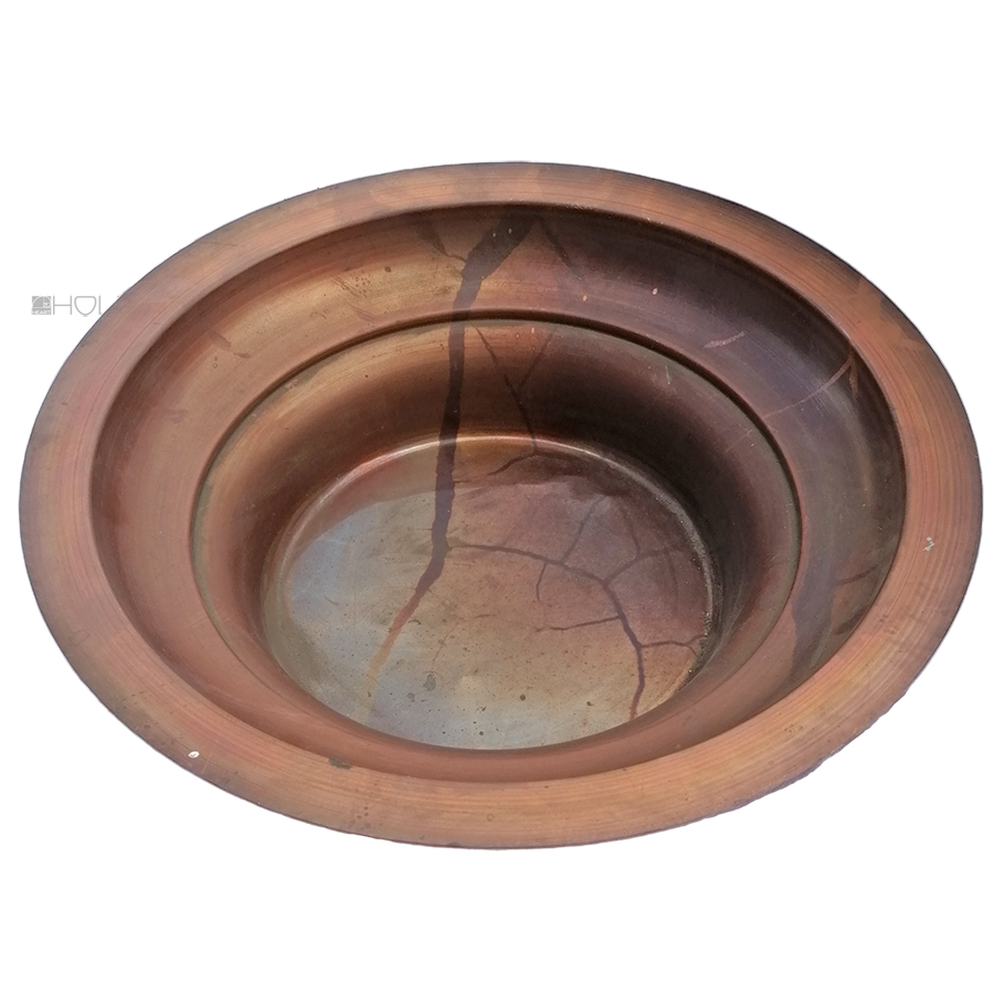 Kupfer Unterzsetzer Pflanzkübel Teller Schale 34/17.5cm