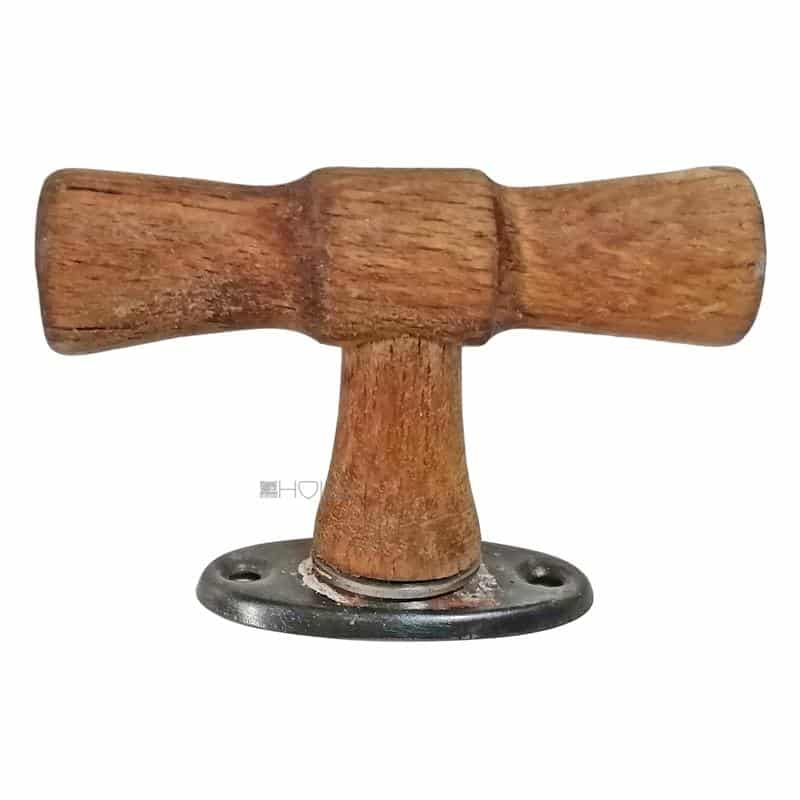 Fensterolive Bauhaus Fenstergriff alt Holz 43mm