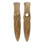 Langschilder Jugendstil alt Doppelschloss Türdrücker 16.2mm 110