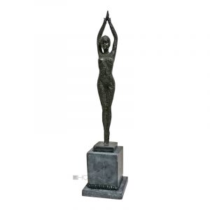 Bronzefigur Chiparus Statue Tänzerin Bronze 3.9kg 49cm