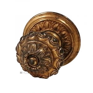Tresorgriff Knauf antik Türgriff alt Schrank Bronze feuervergoldet 40mm