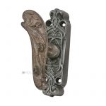 Basküle Fenster Getriebe Jugendstil alt Fenstergriff antik floral