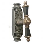 Fenstergetriebe Basküle antik Muschel Fensterolive Kugel vernickelt