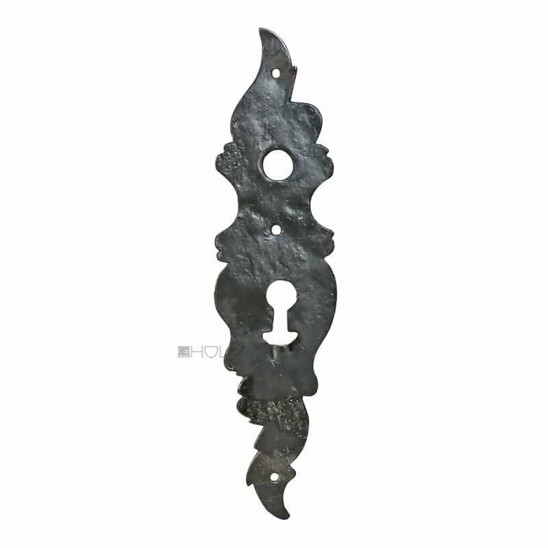 Langschild Kurzschild antik Eisen geschnitten alt 69mm