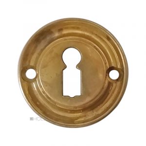 Schlüsselrosette alt Messing Tür Schlüsselschild 47mm