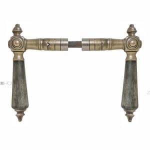 Türdrücker antik Würfel Messing vernickelt Horn Türklinken 15.1mm 8er Vk