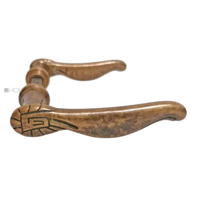 Jugendstil Türdrücker alt floral Türklinken 17mm 10er Vk