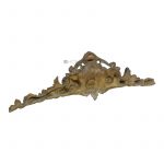 Supraporte Schrank Bronze schwer feuervergoldet Muschel Rosen 46cm 1,6kg