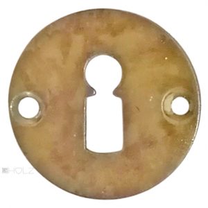 Bauhaus Schlüsselrosette alt Messing Tür Schlüsselschild 44mm