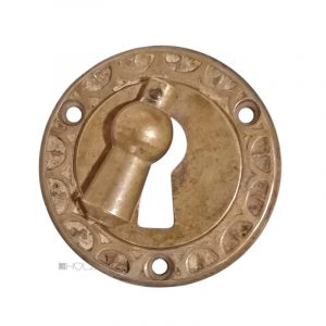 Schlüsselrosette antik Tür Schlüsselschild alt Kranz rund 45mm