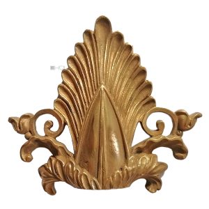 Möbel antik Bronze Krone Palmette Aufsatz 10cm