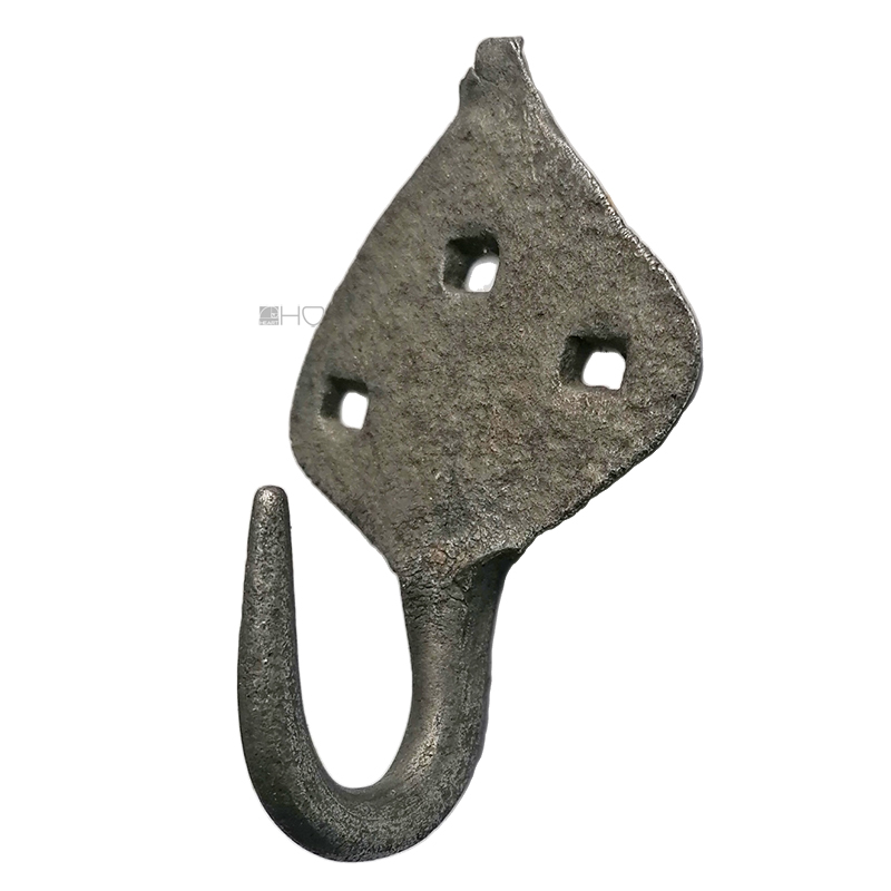 Wandhaken Haken geschmiedet Eisen Aufhängung alt 9,5cm
