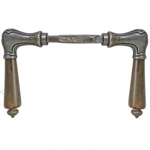 Türdrücker Jugendstil Eisen Horn alt Türklinken langer 9er Vk