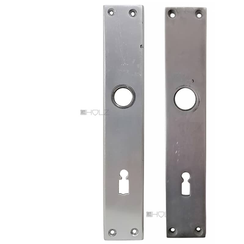 Langschild Bauhaus Alu Türdrücker alt Türklinke