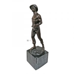 Franz Iffland Bronze Sämann Kolonist Entdecker Eroberer 41cm