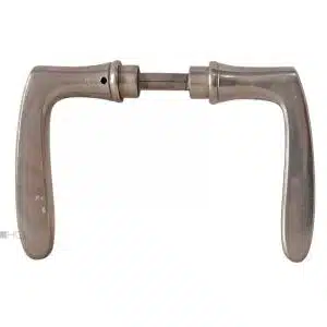 Türdrücker 1920er alt Messing vernickelt Türklinken 15.9mm 8er Vk