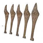 Bronze Möbel Beschläge antik alt Füße 26cm