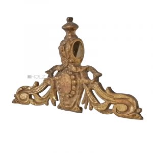 Möbel Bronze Beschlag feuervergoldet Aufsatz antik alt 16cm