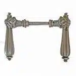 Kastenschloss Türdrücker antik Löwe Gusseisen alt Türklinken 21.4mm 10er Vk