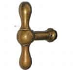 Fensterolive Türknauf antik Kugel alt Messing 14.7mm 7er Vk