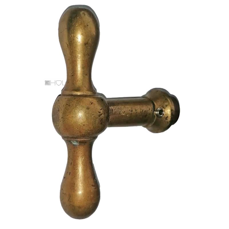 Fensterolive Türknauf antik Kugel alt Messing 14.7mm 7er Vk