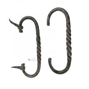 Türgriffe alt geschmiedet Stoßgriff Eisen Paar 25cm