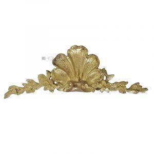 Supraporte antik Möbel alt Bronze Aufsatz Muschel 32cm