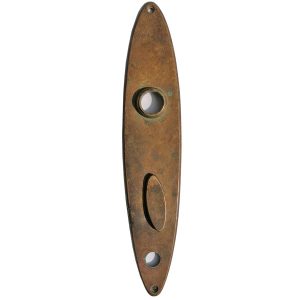 Langschild antik oval lanzettig Guss alt Nachtriegel 17.2mm 78