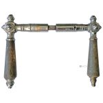 Türdrücker antik Jugendstil Würfel vernickelt alt 15.3mm 8er Vk