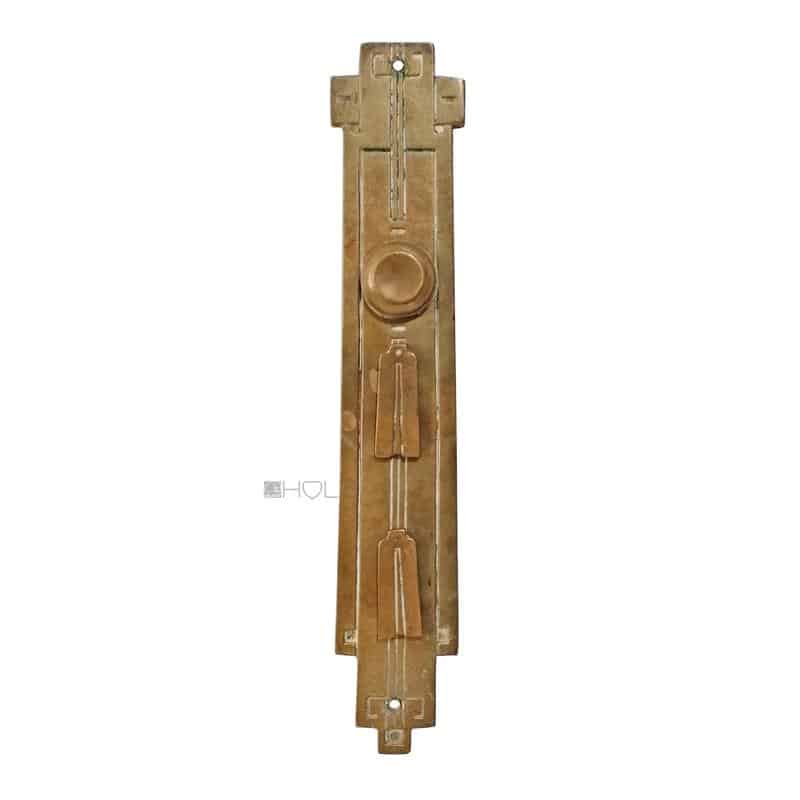 Langschild Jugendstil alt Avantgarde Doppelschloss 40/108 Langschild Jugendstil alt Avantgarde Doppelschloss 40/108