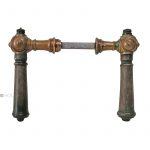 Türdrücker antik Würfel Säulen Türklinken alt 8er Vk