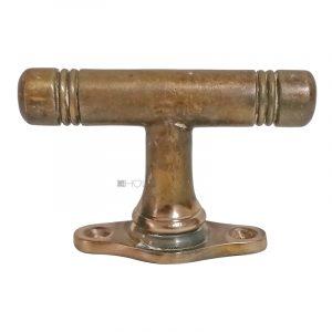Jugendstil Fensterolive Stab Ringe Fenstergriff alt 81mm 43