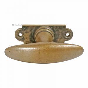 Schwere Fensterolive Fenstergriff oval alt 64mm 91