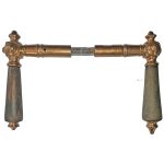 Türdrücker antik Würfel alt Holz Horn prächtig 14.6mm 9er Vk