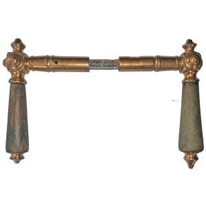 Türdrücker antik Würfel alt Holz Horn prächtig 14.6mm 9er Vk