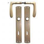 Drückergarnitur 1920er halbrund Türklinken Jugendstil 8er Vk 78