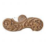 Fensterolive antik Neo Barock floral alt Fenstergriff 83mm