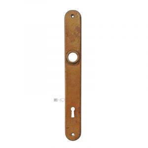 Langschild Wiener Jugendstil alt rund Türdrücker 17.5mm 98