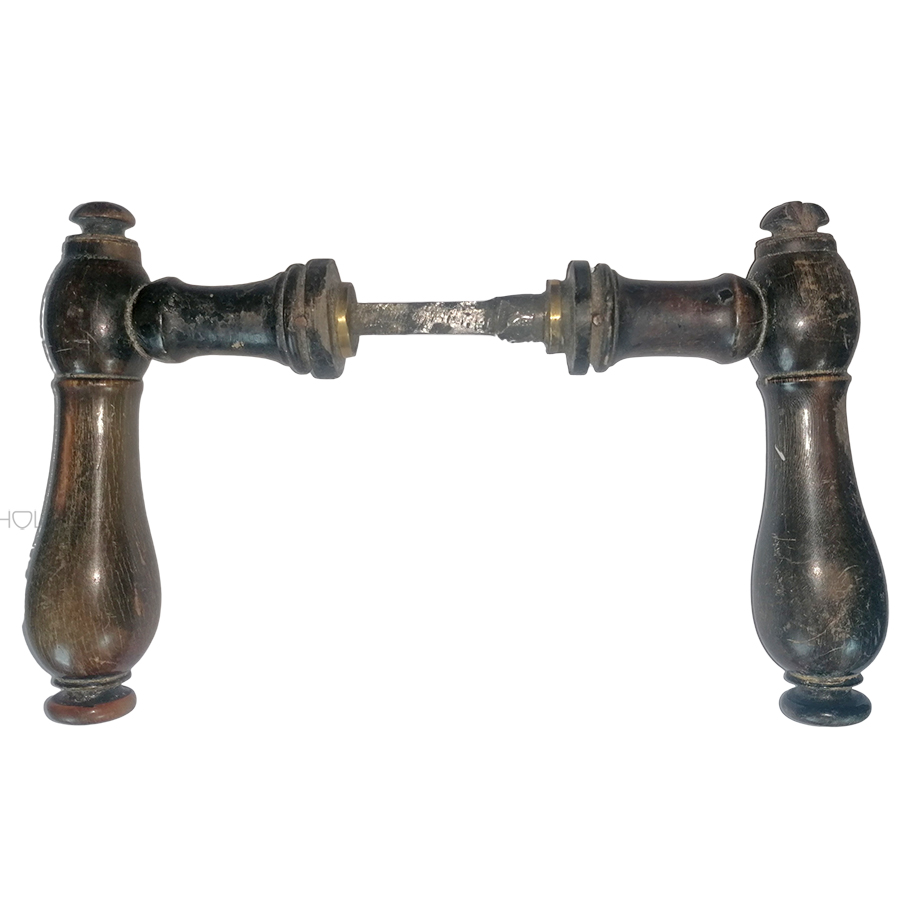 Langschild antik Eisen Engel alt Türdrücker 19.9 mm 72