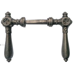 Türdrücker Kastenschloss antik neo gotik Türklinken alt 18.8mm 9er Vk