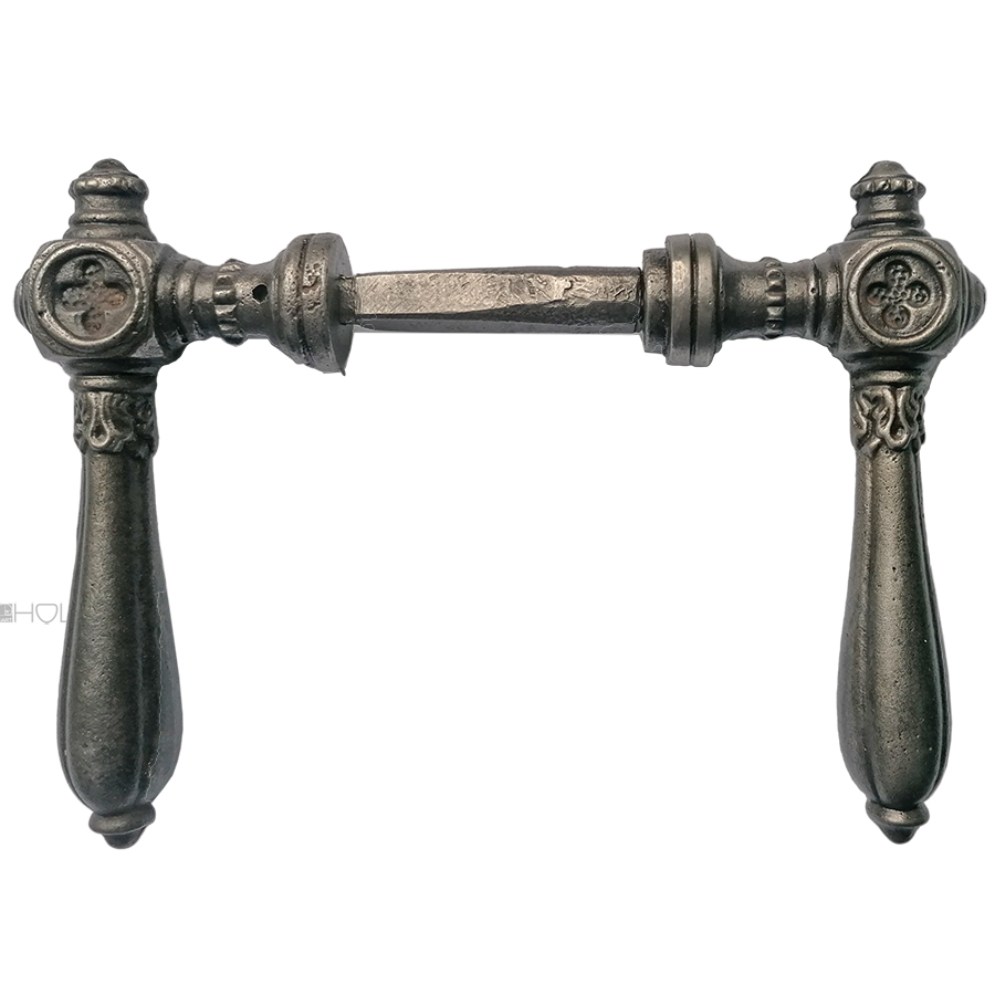 Türdrücker Kastenschloss antik neo gotik Türklinken alt 18.8mm 9er Vk