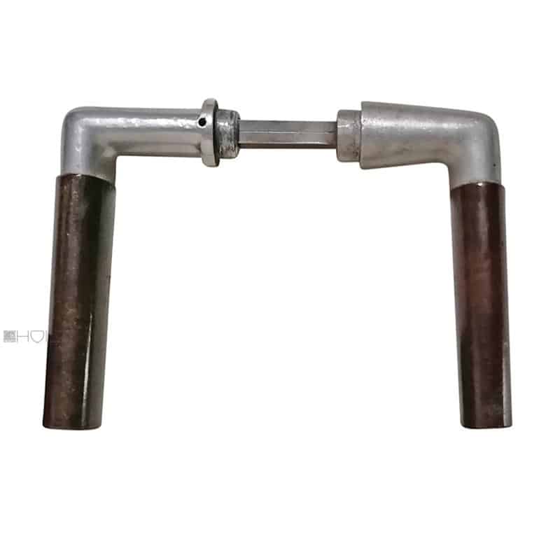 Bauhaus Türdrücker Alu Türklinken alt 1920er 17.6mm 8er Vk