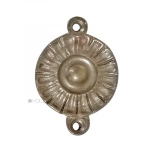 Rosette Tür Nachtriegel Sperrriegel Blende antik alt Strahlen 29mm