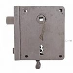 Tür Kastenschloss antik alt Türdrücker rechts 73/9/64