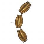 Stangenführung Zierkette Messingblech alt antik 19.5cm