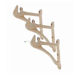 Wandkonsolen alt Gusseisen Loft Vintage Wandregal 3Stck. 28cm